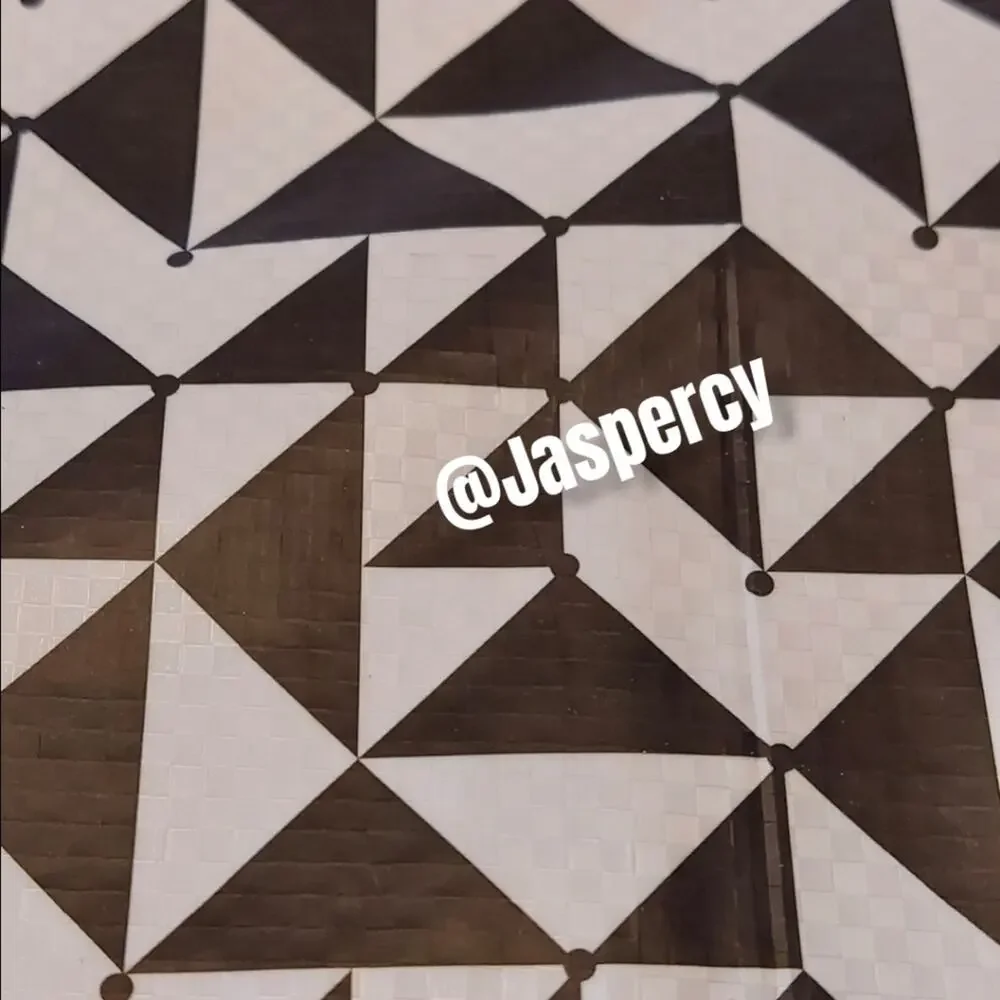 IKEA - KNALLA Two (2) Tote Bags 12 Gal Black & White Geometric Storage Bins NWT